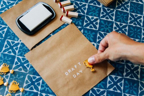 Snack Bag DIY - Adding decorative stickers for extra fun.