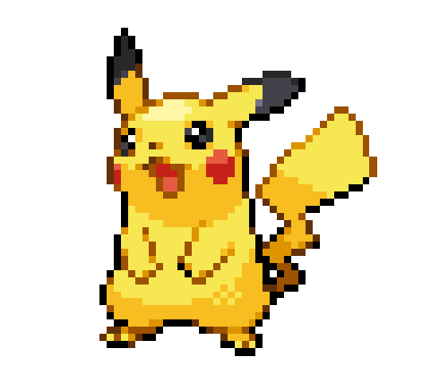 pixel art pikachu gif | WiffleGif