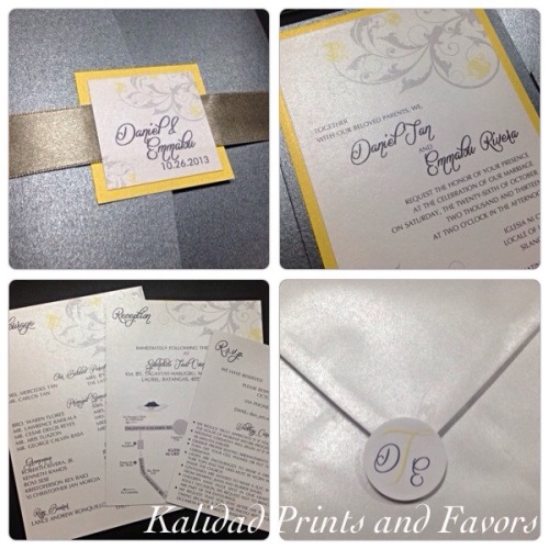 Pocketfold wedding invitations philippines