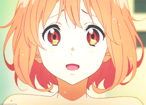 Anime girl happy gif