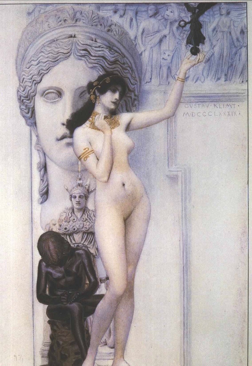 aesza:
“ Allegory of Sculpture
Gustav Klimt, 1889
”