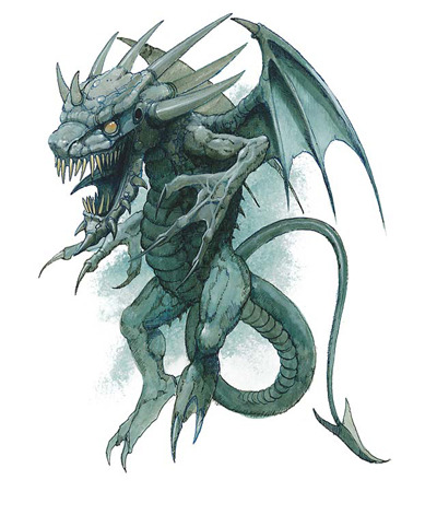 drachi Draco dei portali - Wayne England Sottosuolo di Faerûn (2003) © Wizards of the Coast & Hasbro