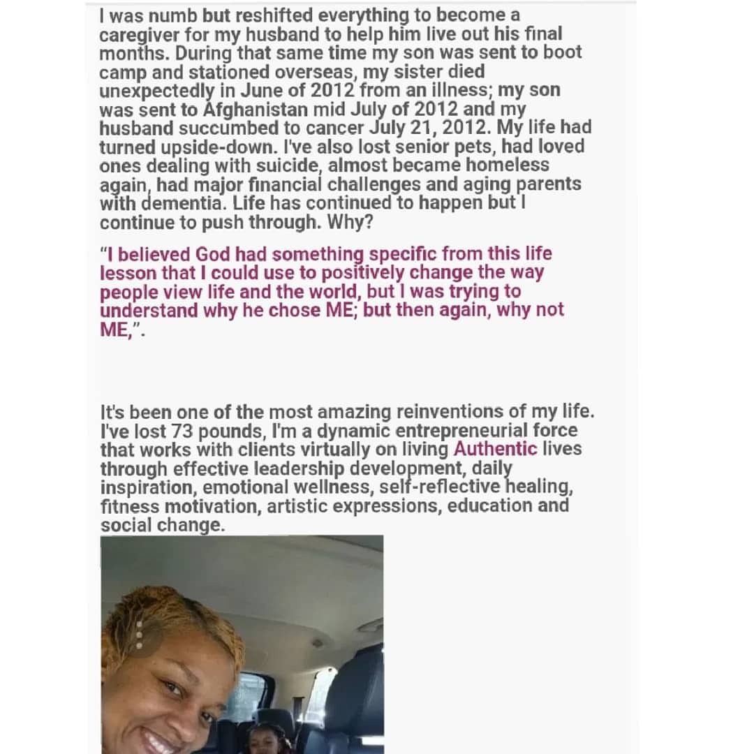 <p>From the #blog by @dawgelene speaks about the death of her husband and how she handled grief, life, children, weightloss and college.<br/>
.<br/>
.<br/>
. <br/>
#chicagoblogpost #chicagobloggers #chicagobusiness #chicagogrammers #cancer #widow #doctorate #motivationalspeaker #widowblog #cancerblogger #militarywife #blackblogger #africanamericanauthors #amwritingmemoir #marriagehelp #marriage #deathofspouse #widowspeak #weightlossjourney #griefsupport #publicspeaker #psychology #businesspsychology #vet #illinoisblogger <br/>
<a href="https://www.instagram.com/p/BpvTdKFFXpp/?utm_source=ig_tumblr_share&igshid=3qk75imy6ii4" target="_blank">https://www.instagram.com/p/BpvTdKFFXpp/?utm_source=ig_tumblr_share&igshid=3qk75imy6ii4</a></p>