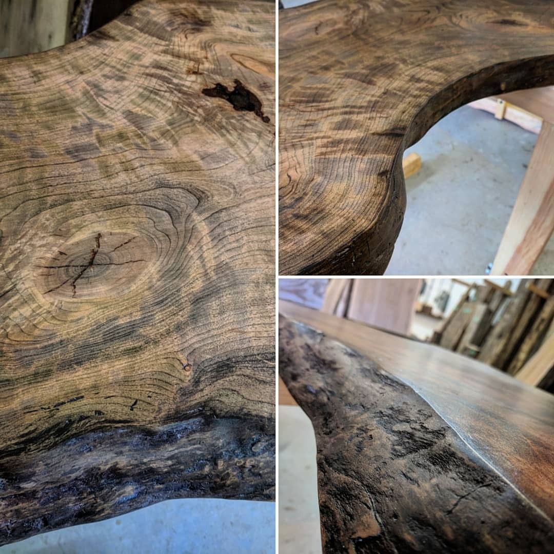 <p>Curvy, curly cherry live edge slab just finished for a local client in Toronto. For this one we did a darker stain with a satin clear coat. Lots of visual interest in the slab. (at Barnboardstore.com)<br/>
<a href="https://www.instagram.com/barnboardstore/p/BvmFjLMhcGb/?utm_source=ig_tumblr_share&igshid=618gt6m0aag2">https://www.instagram.com/barnboardstore/p/BvmFjLMhcGb/?utm_source=ig_tumblr_share&igshid=618gt6m0aag2</a></p>