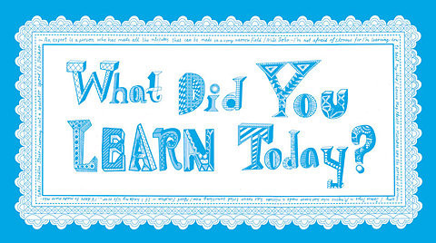 learn something new ¿Que aprendiste hoy? (Via i can read)