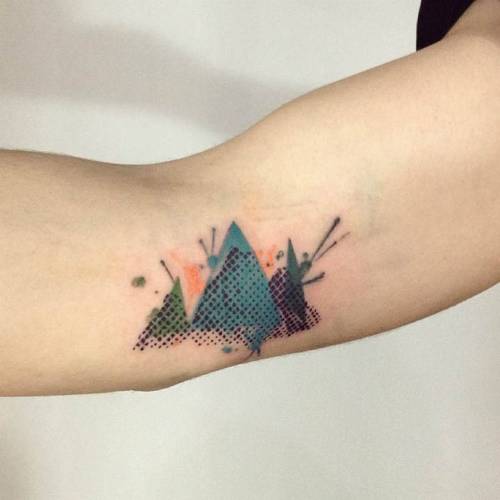 Triangle in Space tattoo by Adrian Bascur