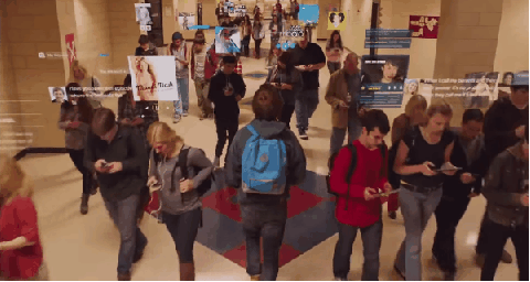Image result for mall walkers on their phones gif