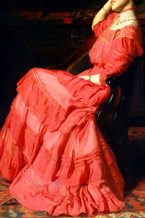 INCREDIBLE DRESSES IN ART (39/∞)A Rose by Thomas Anshutz, 1907