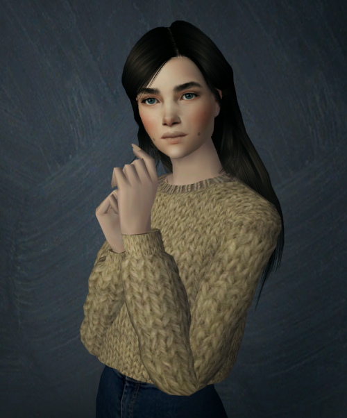 luchiatores:“ I’ve made this sim recently and promised to share her :) And today I’ve improved her a little. Unfortumately, in game she looks less unusual than in bodyshop.Download”