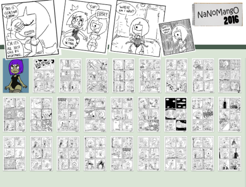 And done!
30 days. 30(+1) pages. That’s another year of the NaNoMango challenge!
This year I decided to continue another tale with my character Zelda Deetz. Follow the tags if you wanna read the pages I published here.
I hope you enjoyed it! Find...