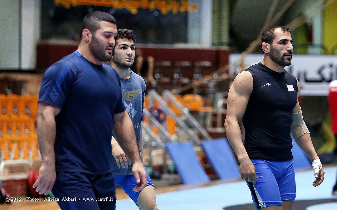 Left- Reza Yazdani-Iranian Wrestler