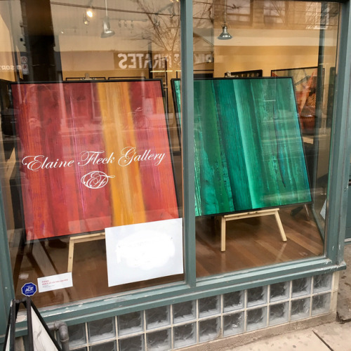 <p>I’m always proud to be in the window @elainefleckgallery . This time I have TWO facing Queen Street West!!!!!<br/>
The official opening is February 3rd at 2pm<br/>
.<br/>
.<br/>
.<br/>
.<br/>
.<br/>
#elainefleckgallery #artshow #torontoartshow #torontoartscene #torontogallery #artist #artistsoninstagram #abstractart #abstractpainting #contemporaryart #contemporarypainting #interiordesign #inspiredbymusic #oilpainting #oilonpanel (at The Elaine Fleck Gallery)</p>