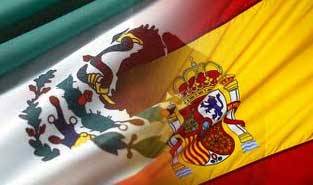 Resultado de imagen de bandera de españa y mexico