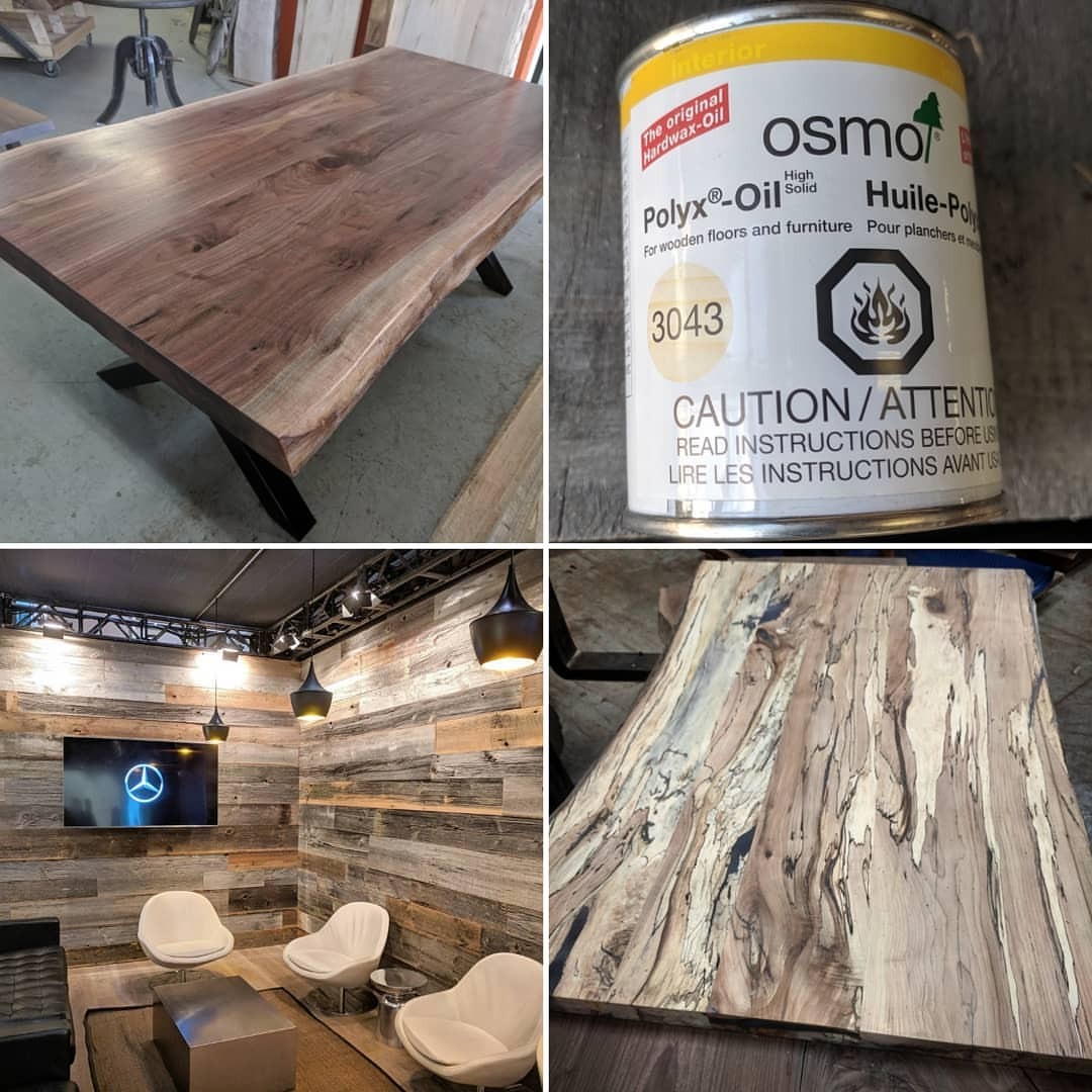 <p>Happy Saturday - it’s a great day to come out to Barnboardstore for your project.</p>
<p>We have an amazing selection of reclaimed barn board, barn beams, timbers and kiln dried and flattened live edge slabs.</p>
<p>We specialize in doing custom furniture - dining tables, coffee tables, shelving, mantles - you name it we do it - residential, commercial, restaurant and cottage! (at Barnboardstore.com)<br/>
<a href="https://www.instagram.com/p/ByusPgMBYZa/?igshid=1xyac6xx9a7lz">https://www.instagram.com/p/ByusPgMBYZa/?igshid=1xyac6xx9a7lz</a></p>
