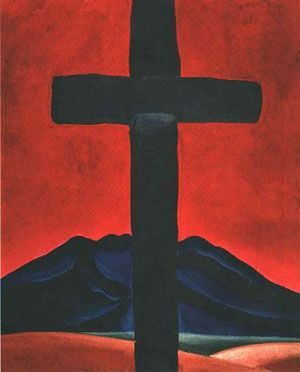 <p>Cross with Red Sky - Georgia O’Keeffe<br/></p>