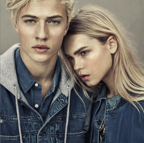 ผลการค้นหารูปภาพสำหรับ lucky blue smith and cara delevingne