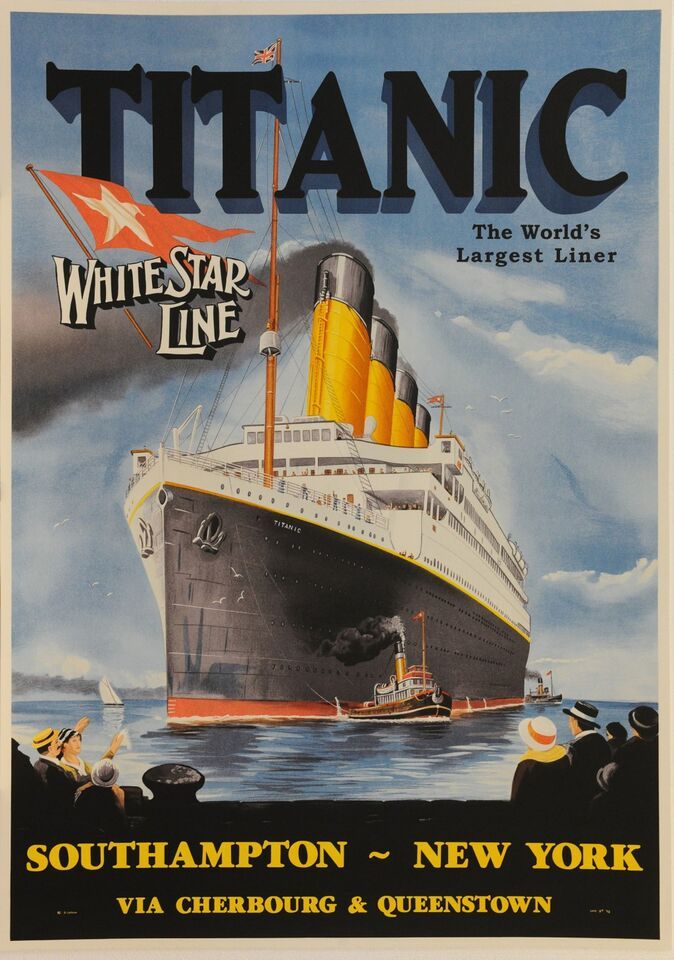 White Star Line RMS Titanic poster - 1912