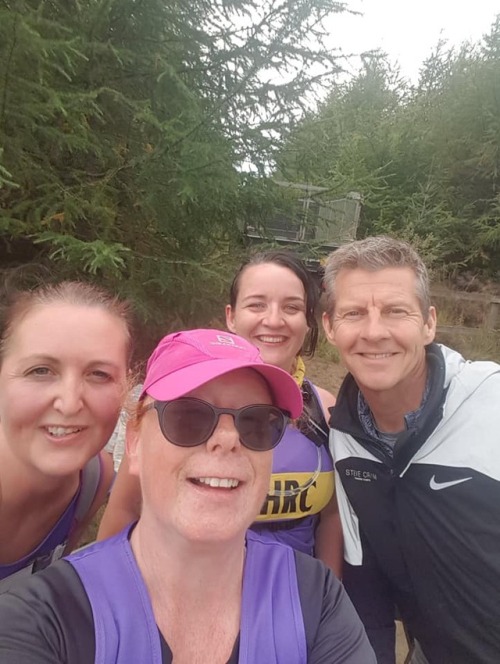 <p>Best Kielder photo ever! Claire, Claire and Rachel getting Steve to join NEMC…</p>