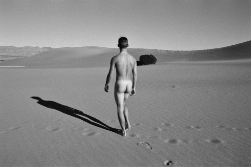 Matt strolling through Death Valley, California as “Art”, frame # 32. Photograph by Terry Smith (2016)