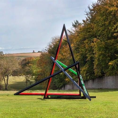 This magnificent large-scale #sculpture by Eva Rothschild is...