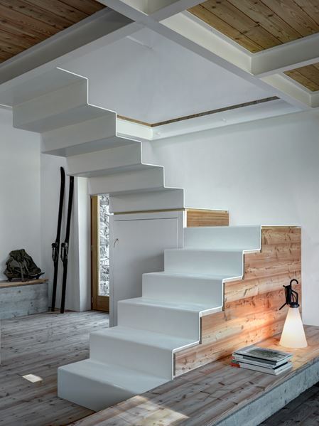 Escalera volada de acero inoxidable y vidrio twin colección ...