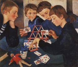 “House of Cards” by Zinaida Serebriakova via DailyArt