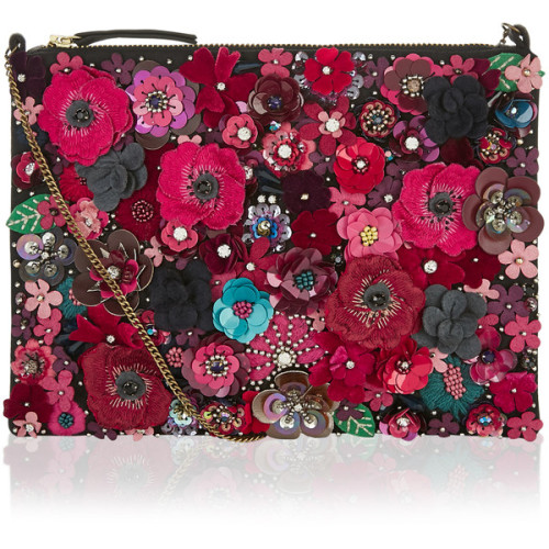 accessorize pink clutch bag