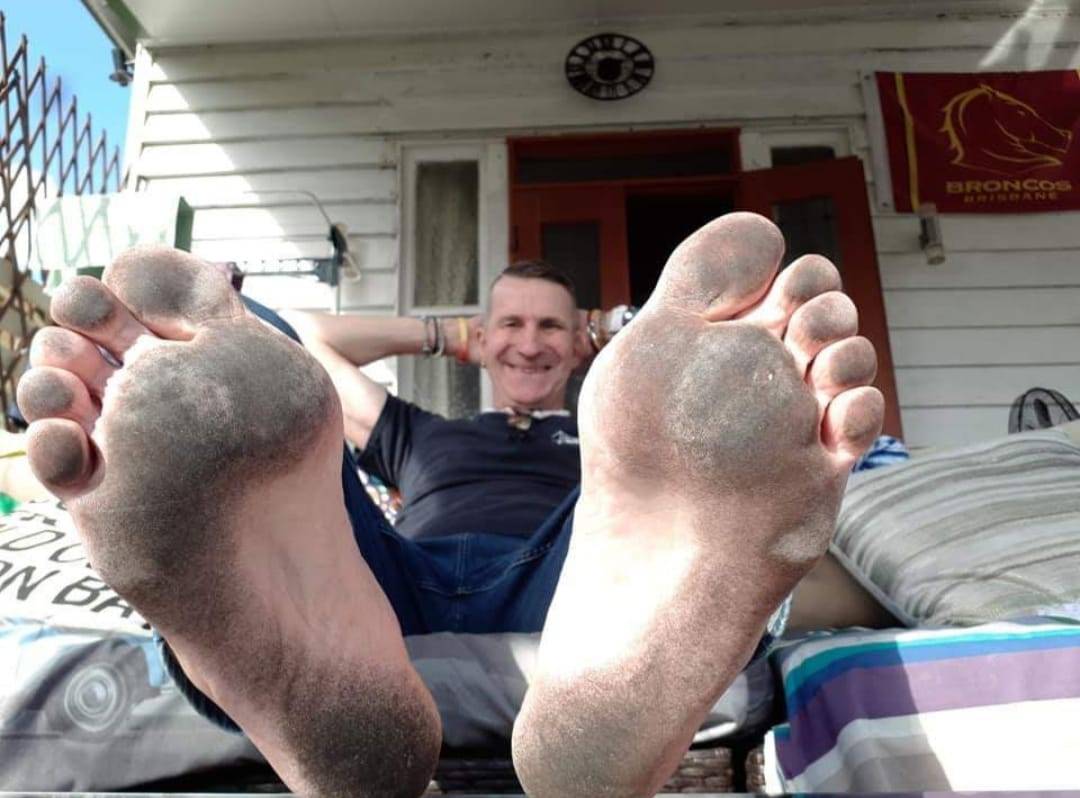 Dad worship feet