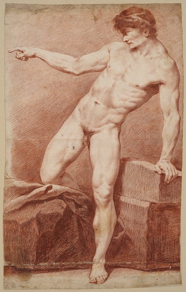 Quest For Beauty Academic Study Standing Male Nude Th Century