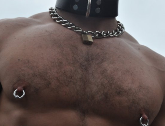 Extreme Male Slave Nipple Piercings