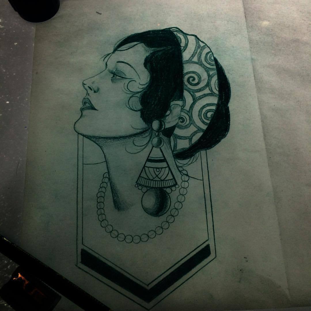 girl drawing tumblr Flapper & Images Becuo Pictures Tattoo Drawing
