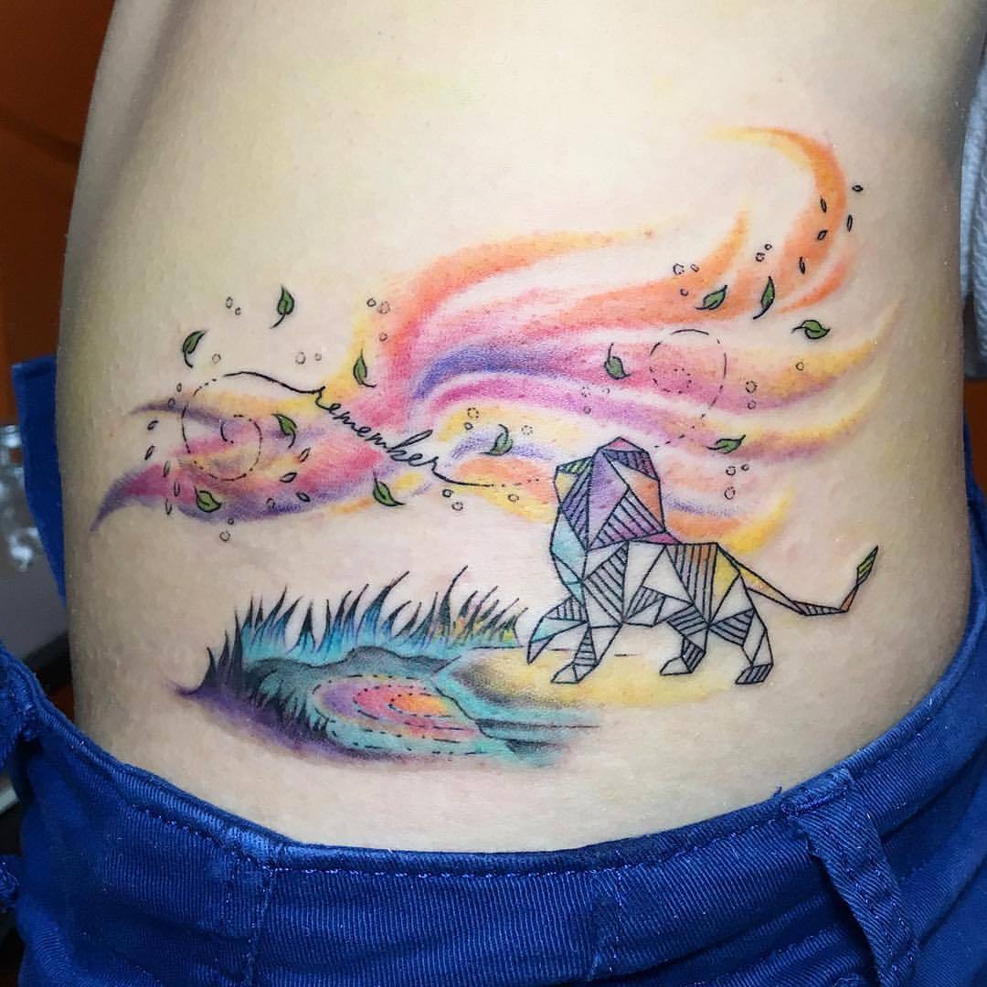 had so much fun creating this Lion King tattoo; it was inspired by 