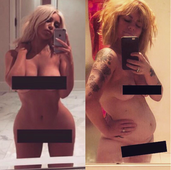 Kim Kardashian Nude Bathroom Selfie Uncensored