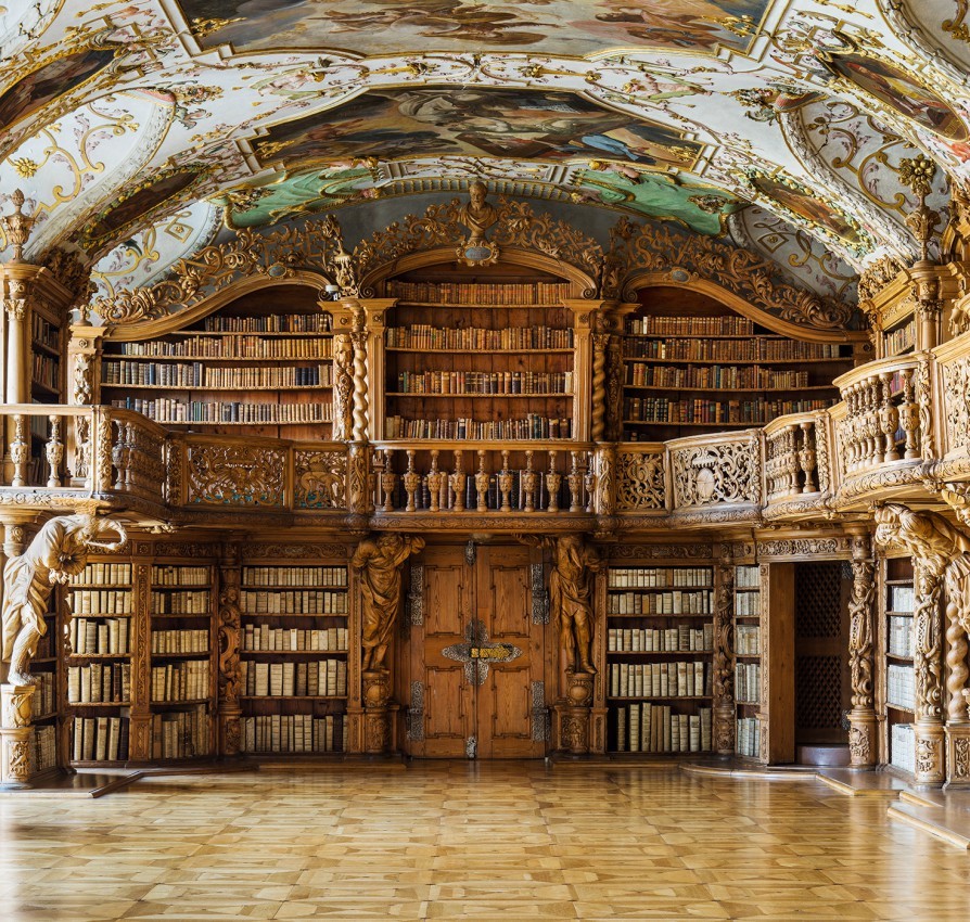 bibliotheca-sanctus:“  Waldsassen Abbey Library in Bavaria, Germany”