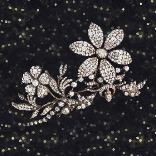 This Antique Diamond Tiara,  circa 1780, is offered in our...