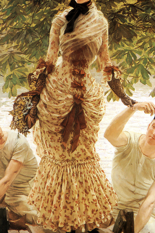 INCREDIBLE DRESSES IN ART (68/∞)On the Thames by James Tissot, 1874