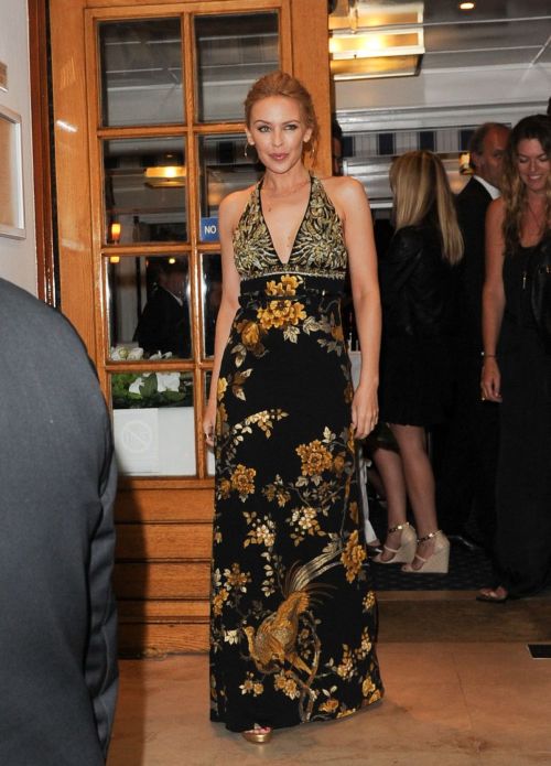Kylie Minogue in France – Vanity Fair’s Dinner Party at TETOU Restaurant In Antibes