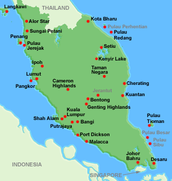 Image result for west coast malaysia map