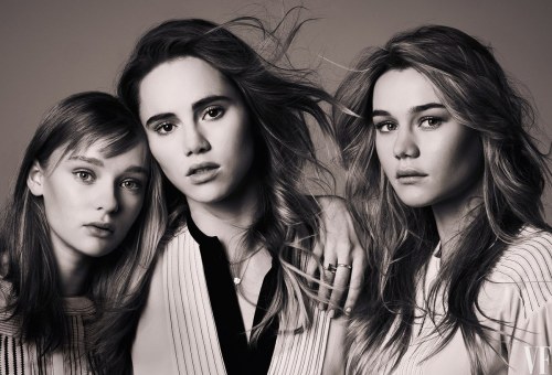 Maddie, Imogen and Suki Waterhouse  for Vanity Fair