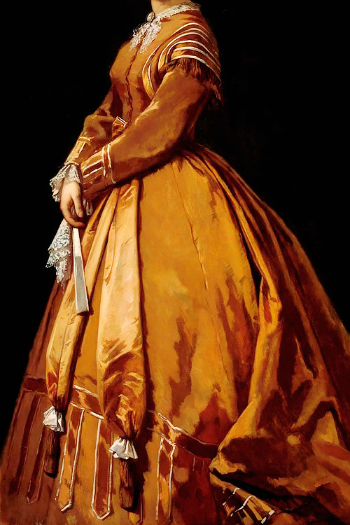 INCREDIBLE DRESSES IN ART (98/∞)Olivia Buckminster Lothrop by William Morris Hunt, 1860s