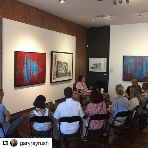 <p>#Repost @garyrayrush with @repostapp<br/>
・・・<br/>
Art Talk Happening Now at the #elainefleckgallery #arttalk <br/>
.<br/>
.<br/>
.<br/>
.<br/>
#contemporaryart #artistsoninstagram #artist #queenwestgallery</p>