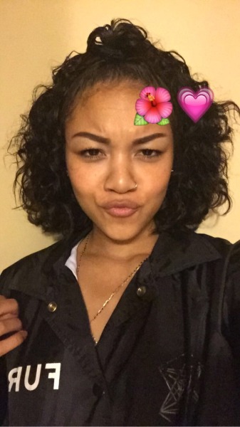 Midget skinny curly short hair