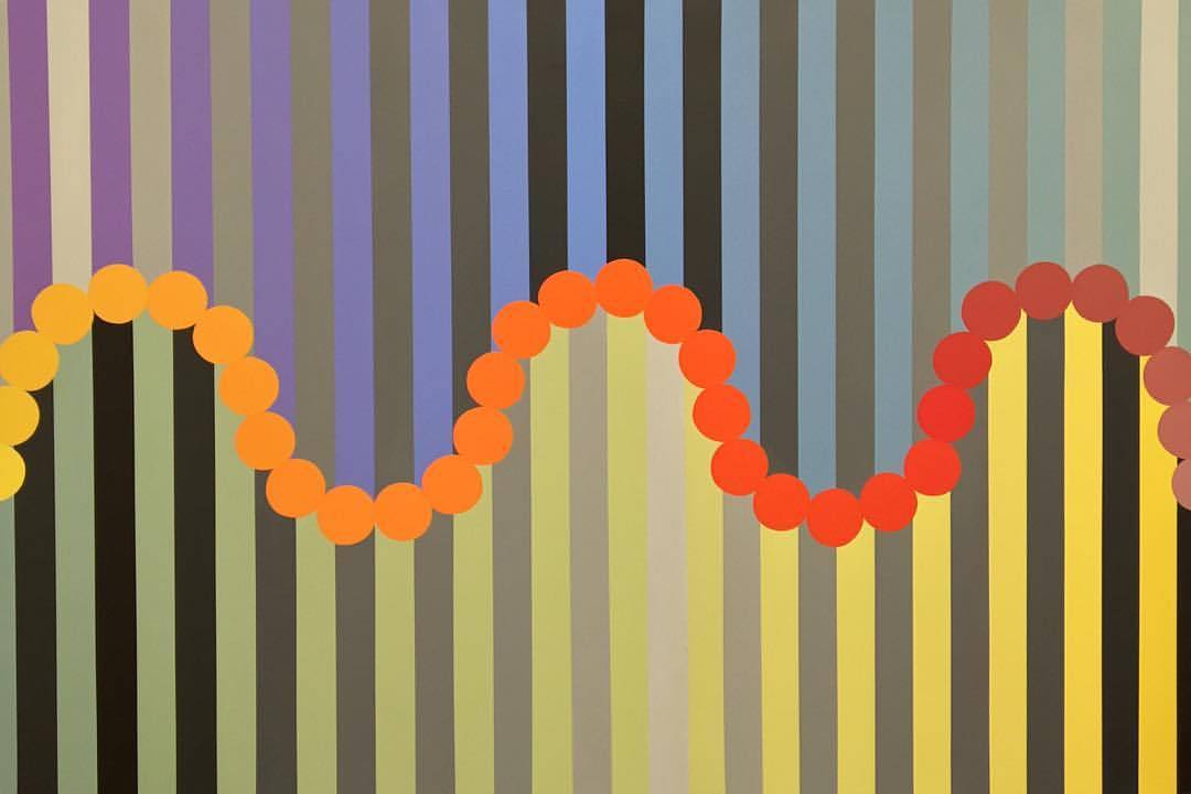 “Middle C” #acrylic on #canvas 74"x49" #newpainting #jamesjankowiak #contemporaryartist #contemporarypainting #rhythm #music #repetition #color #abstract #abstractors_anonymous #chicagoartist #studiofoto #manacontemporary #chicago #chord #scale #progression #visualrhythm (at Mana Contemporary Chicago)