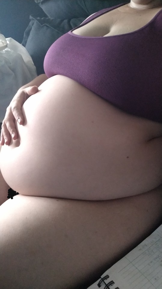 Stuffed pregnant belly