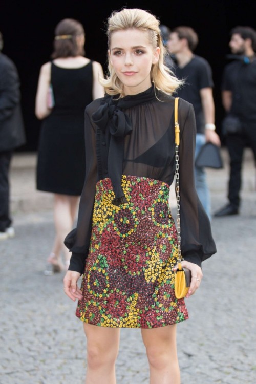 Kiernan Shipka – Miu Miu Fragrance and Croisiere 2016 Collection Launch in Paris