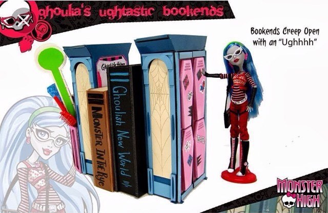 listie:
“ Rejected concepts/prototypes for dual purpose school playset/bookends and bed/clock for Ghoulia.
I liked Frankie’s mirror/bed, Draculaura’s coffin bed/jewellery box, and Lagoona’s Hydration Station/night light, so it’s a pity Ghoulia’s got...