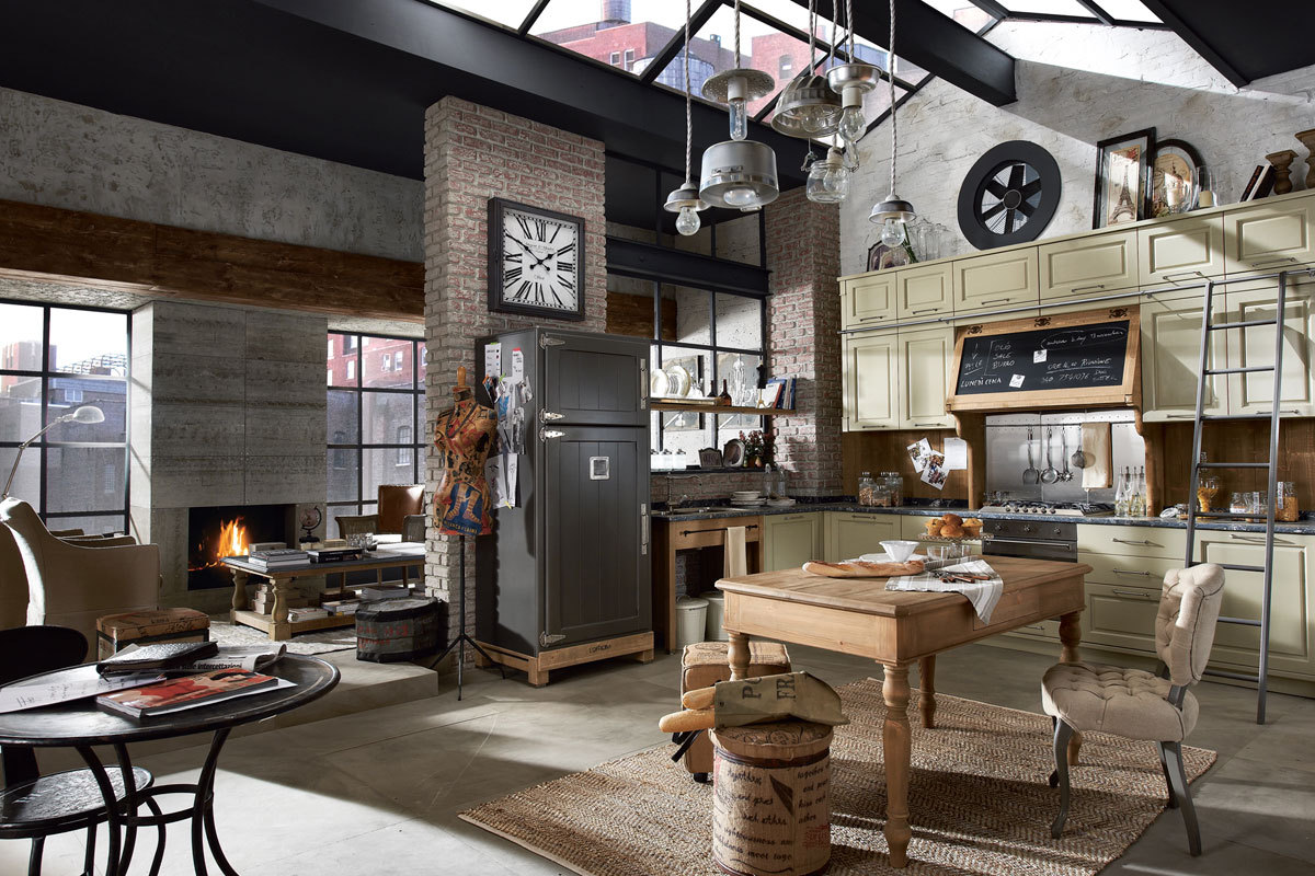 Industrial apartment large windows: a renovated parisian apartment ...