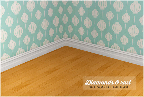 diamonds & rust - wooden floorsCredit: Icad for the colors Neena Needles for the floorDownload