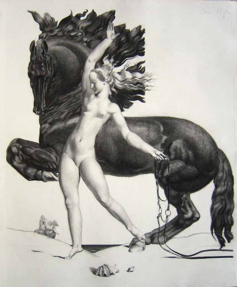amare-habeo:
“ Robert Pougheon (French,1886 – 1951)
The Free horse (Le Cheval Libre), 1933
Pencil on paper, 72 x 60 cm
”