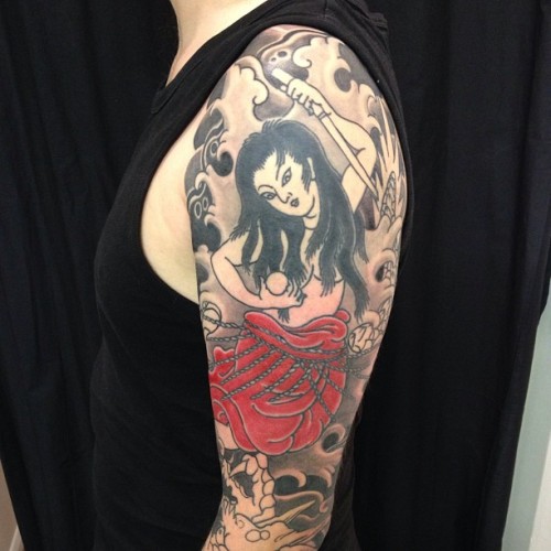 nine tails tattoo yesterday s tamatori hime nine tails tattoo yesterday s tamatori hime